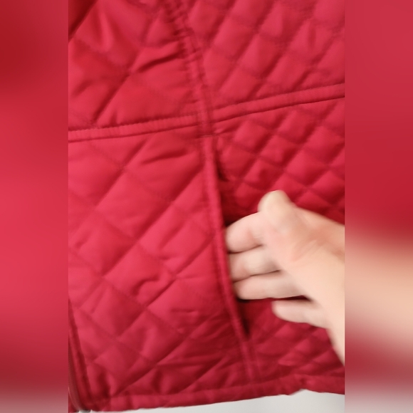 Croft & Barrow Quilted Zip Front Vest Womens Small Cinched Back - Picture 4 of 4